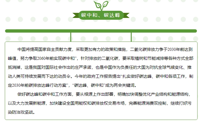 “碳中和、碳達峰”構(gòu)建綠色、低碳、循環(huán)的可持續(xù)發(fā)展經(jīng)濟體系